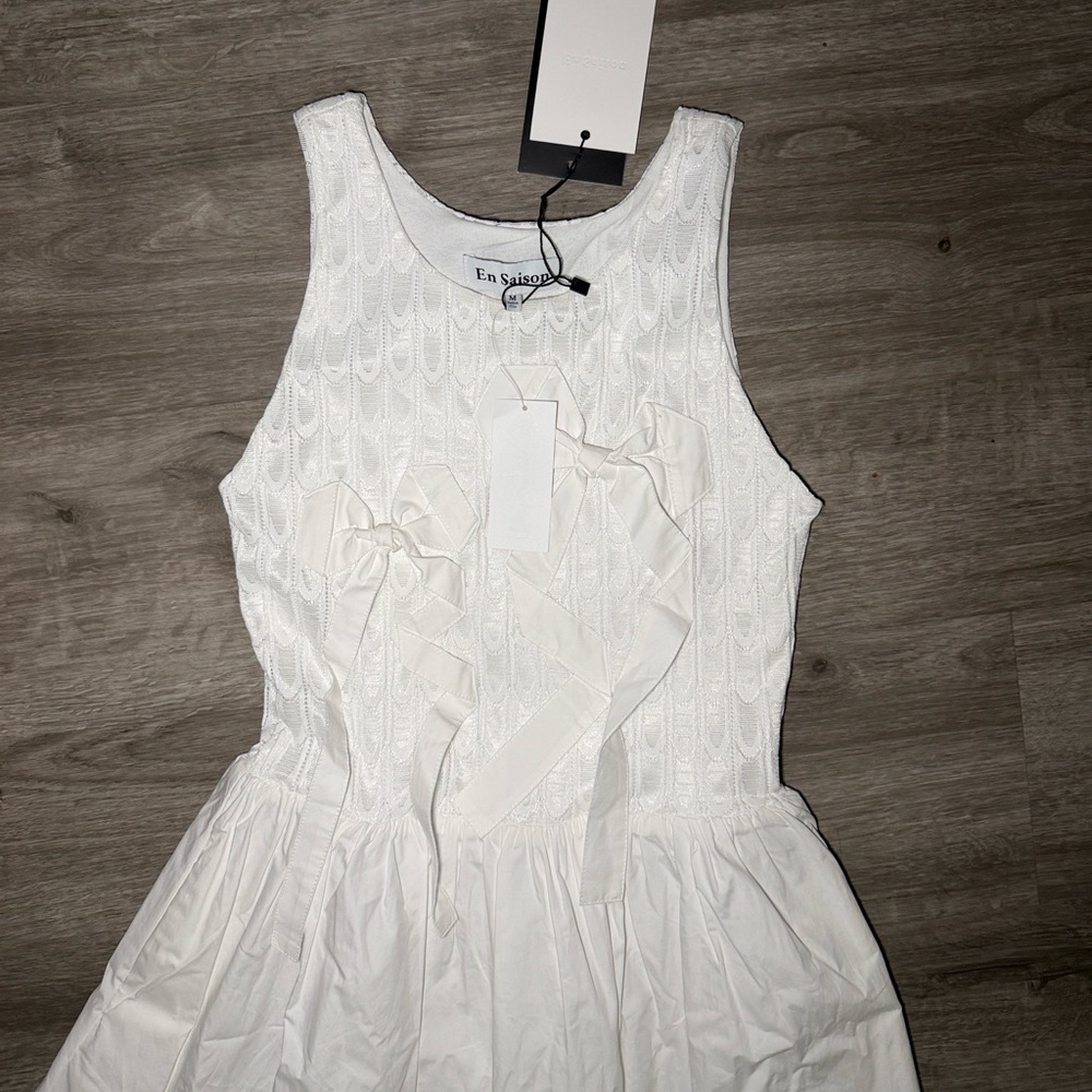 En Saison Denver Mixed Media Midi Dress - Picture 14 of 16